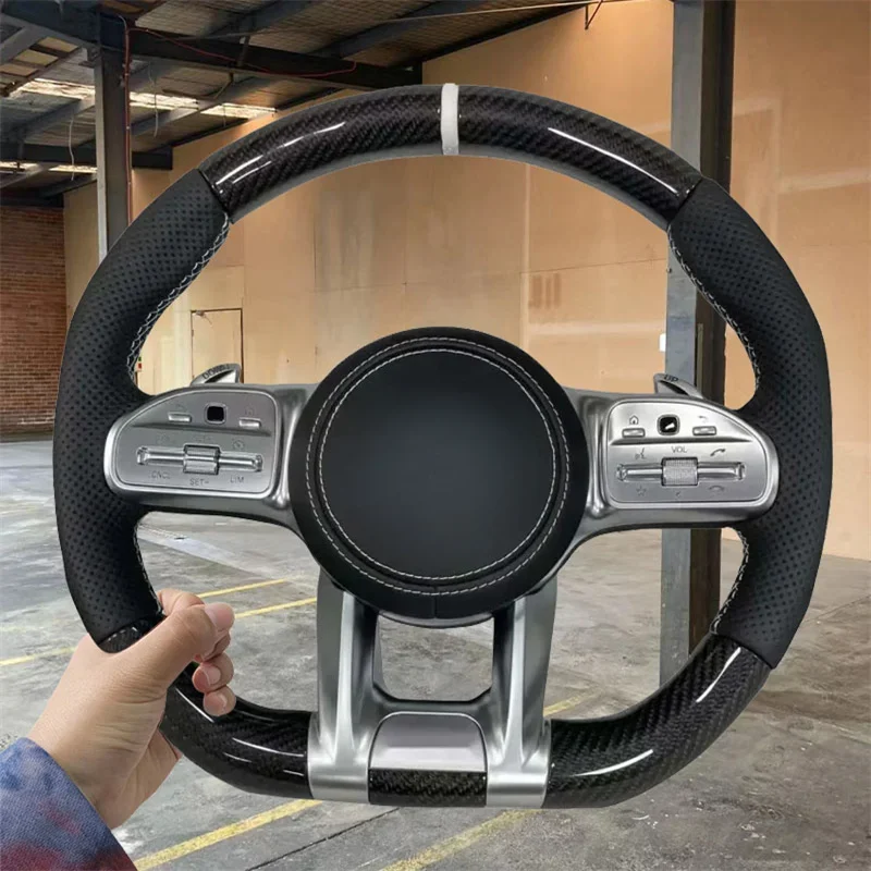 

Car Steering Wheel For Benzs AMG C190 W117 W166 W177 W197 W205 W213 W216 W217 W218 W222 W253 W257 W463 W464 GLE G63 C63