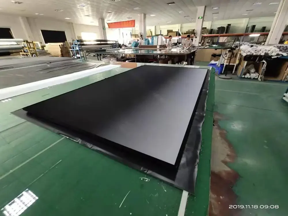 120 "16:9 좁은 베젤 프레임 홈 프로젝터 안티 라이트 ALR 블랙 크리스탈 초단초점 프로젝터 스크린