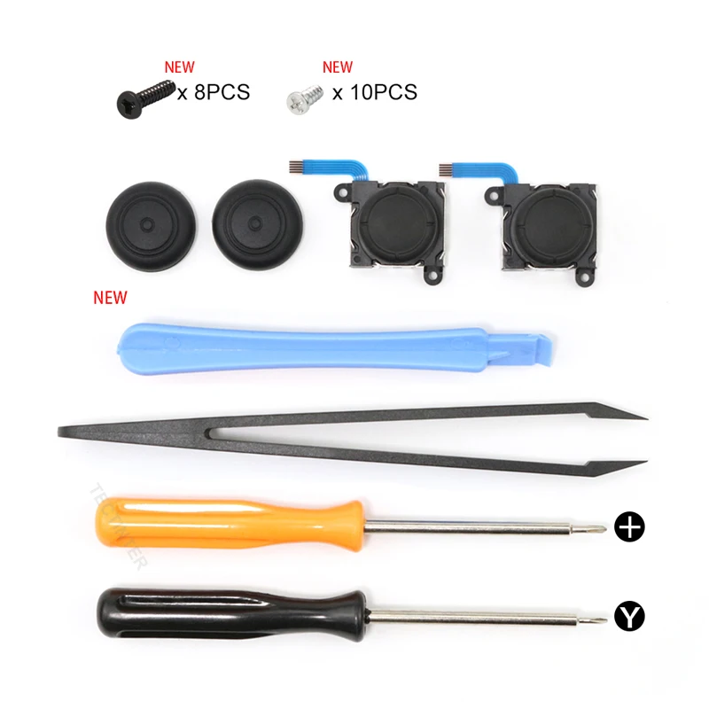 3D Analog Joystick Replacement for NS Switch / Lite / Oled Joystick Controller ThumbStick Repair Tool Kit for Switch Accessories