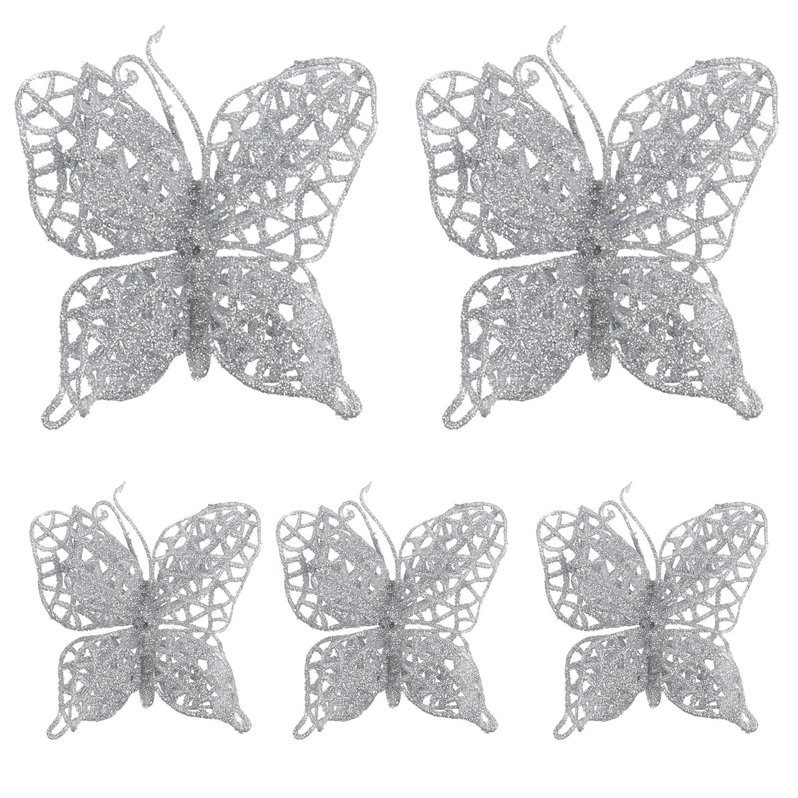 

6 Pcs Butterfly Decoration Artificial Seasonal Tree Home Garden Christmas Tree Decors Party Festive Decorations