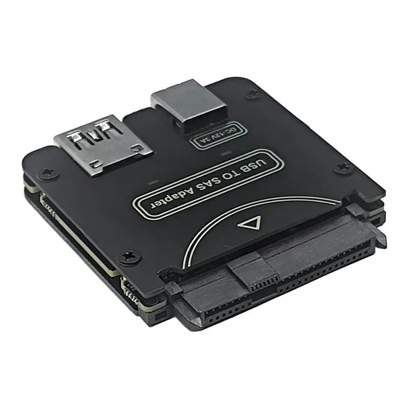 3X USB To SFF-8482 SAS 29Pin Adapter Hard Disk Drive Raid 5Gbps HDD/SSD Raid Converter With Chipset And Power Port