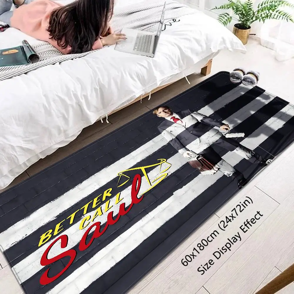 Classic Better Call Saul Floor Mat Anti-slip Absorb Water Long Strip Cushion Bedroon Mat Alfombra