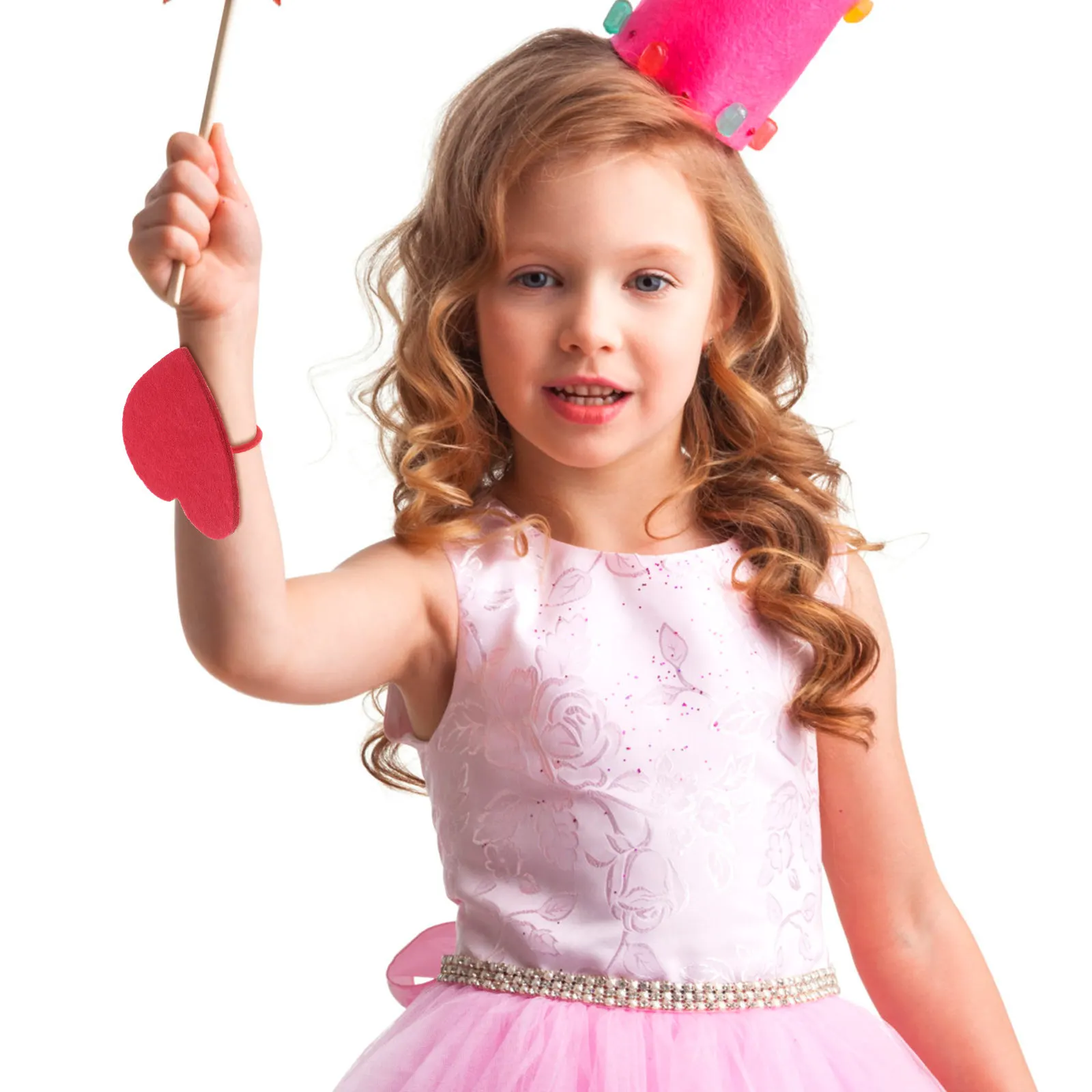 

2 шт. фетровые браслеты в форме сердца, набор для творчества ко Дню святого Валентина, милый аксессуар для детских праздников, декоративный реквизит для выступлений, ручная работа