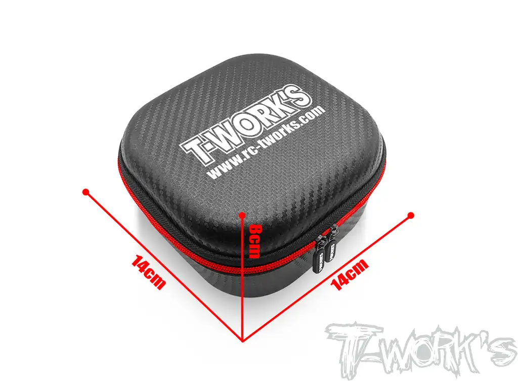 Original T work TT-075-N-8D Compact Hard Case 1/8 RC Car Differential Bag Professional Rc part