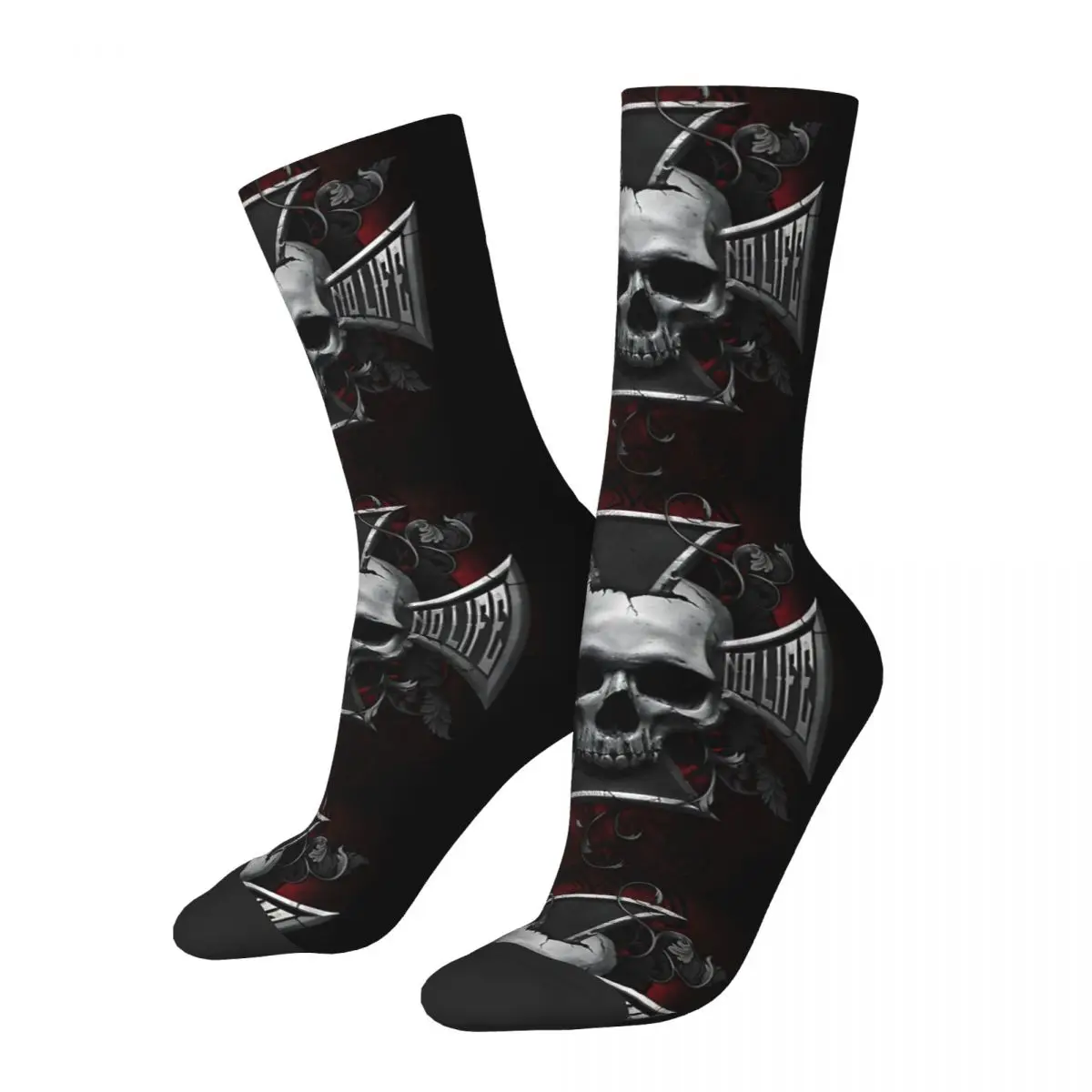 Chaussettes drôles Elin No Ride No Life pour hommes, Hip Hop, Harajuku, West Coast Choppers, chaussettes d'équipage à motif de qualité, cadeau fantaisie, médicaments