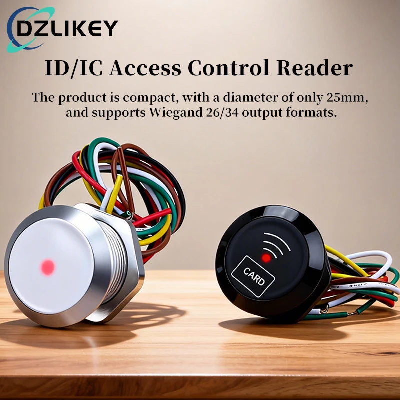 

Compact Mini NFC Access Control Reader: Short-Range for ID/IC Cards,Waterproof with Anti-Deadlock Circuit,Wiegand 26/34 Output