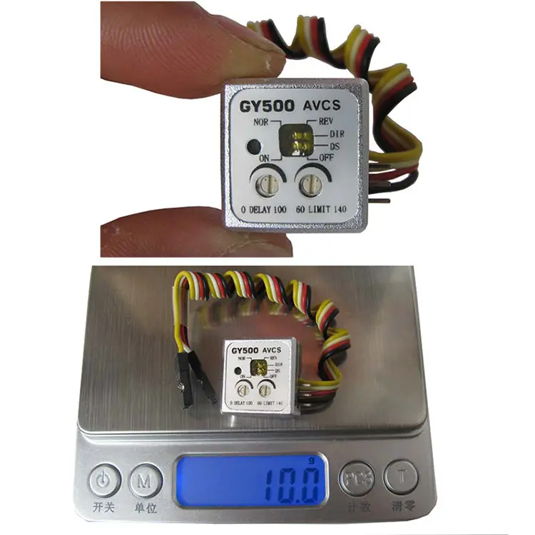 Single Axis Lock Head Gyroscope GY500 Heading-lock Gyro w Digital Servo Mode for RC Helicopter Model Car Direction Control