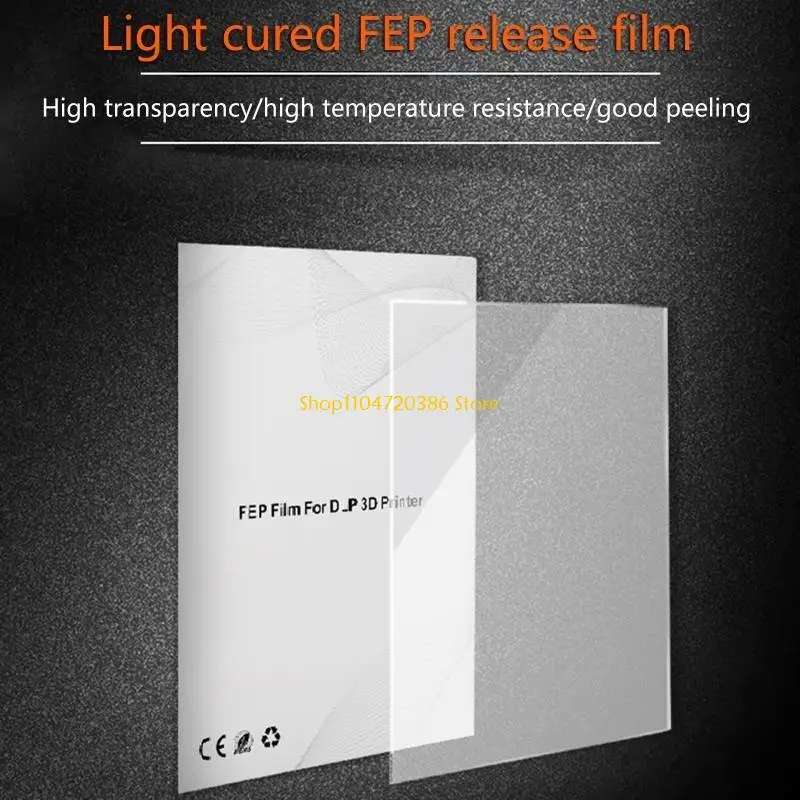 2 Pieces FEP Film Sheet 280 x 200 mm High Transmittance Strength, 0.1 mm Thickness for UV DLP 3D Printers,New Year Gift