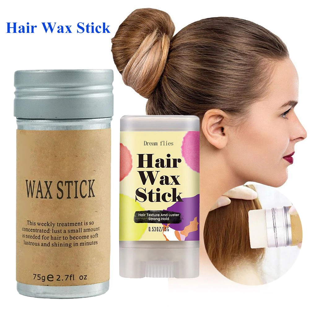 75g/15g Złamane włosy Artefakt Wosk do włosów w sztyfcie Żel Krem do stylizacji włosów Frizz Stałe puszyste dzieci Mężczyźni i kobiety Wosk do stylizacji