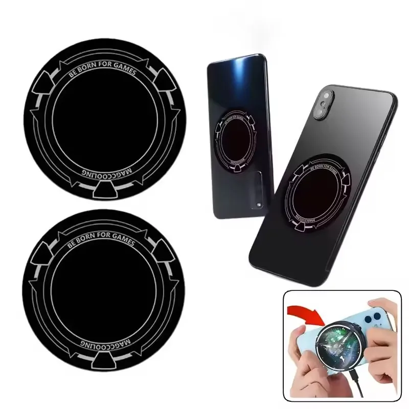 Universal Magnetic Metal Mobile Phone Plate Ring For Magsafe Wireless Charger Iron Sheet Sticker For iPhone 17 Car Phone Holder