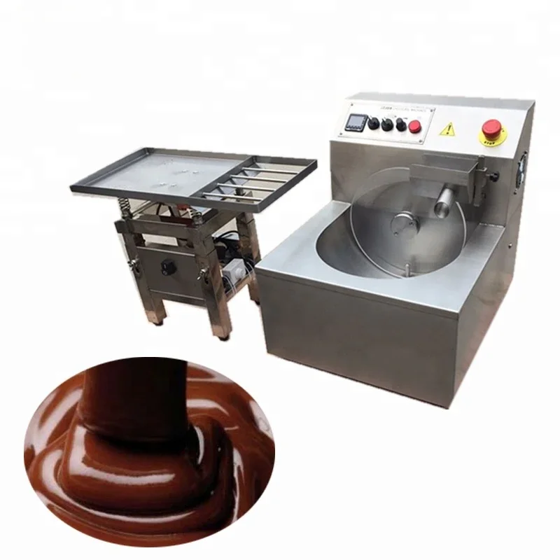 Cheap Small Automatic Chocolate Tempering Machine with Vibrating Vibration Table Chocolate Melting Coating Vibrator Machine