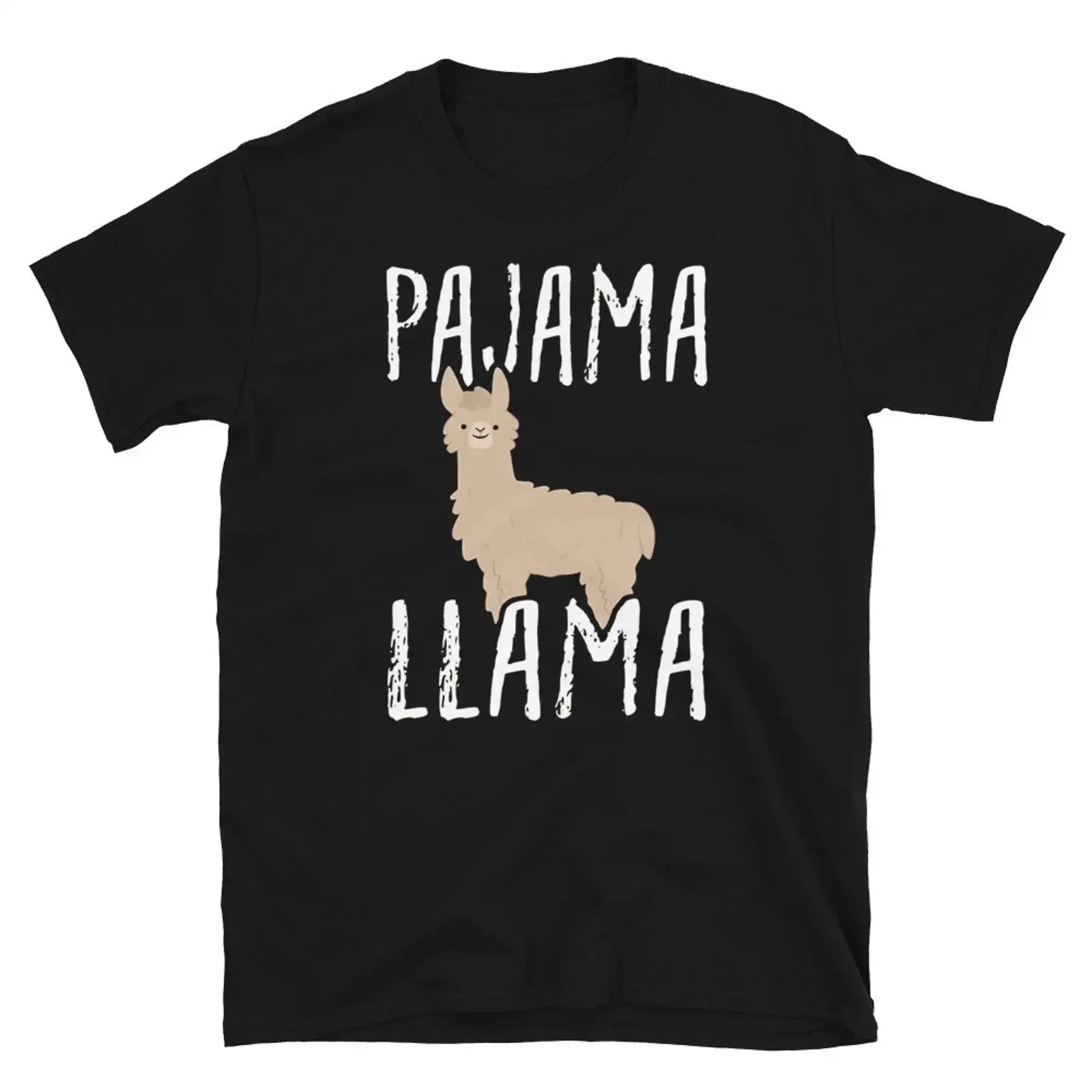 Pajama LLama Novelty Humor T Shirt vintage Washed Soft Stretched Unisex designer clothes graphic Comfortable Breathable