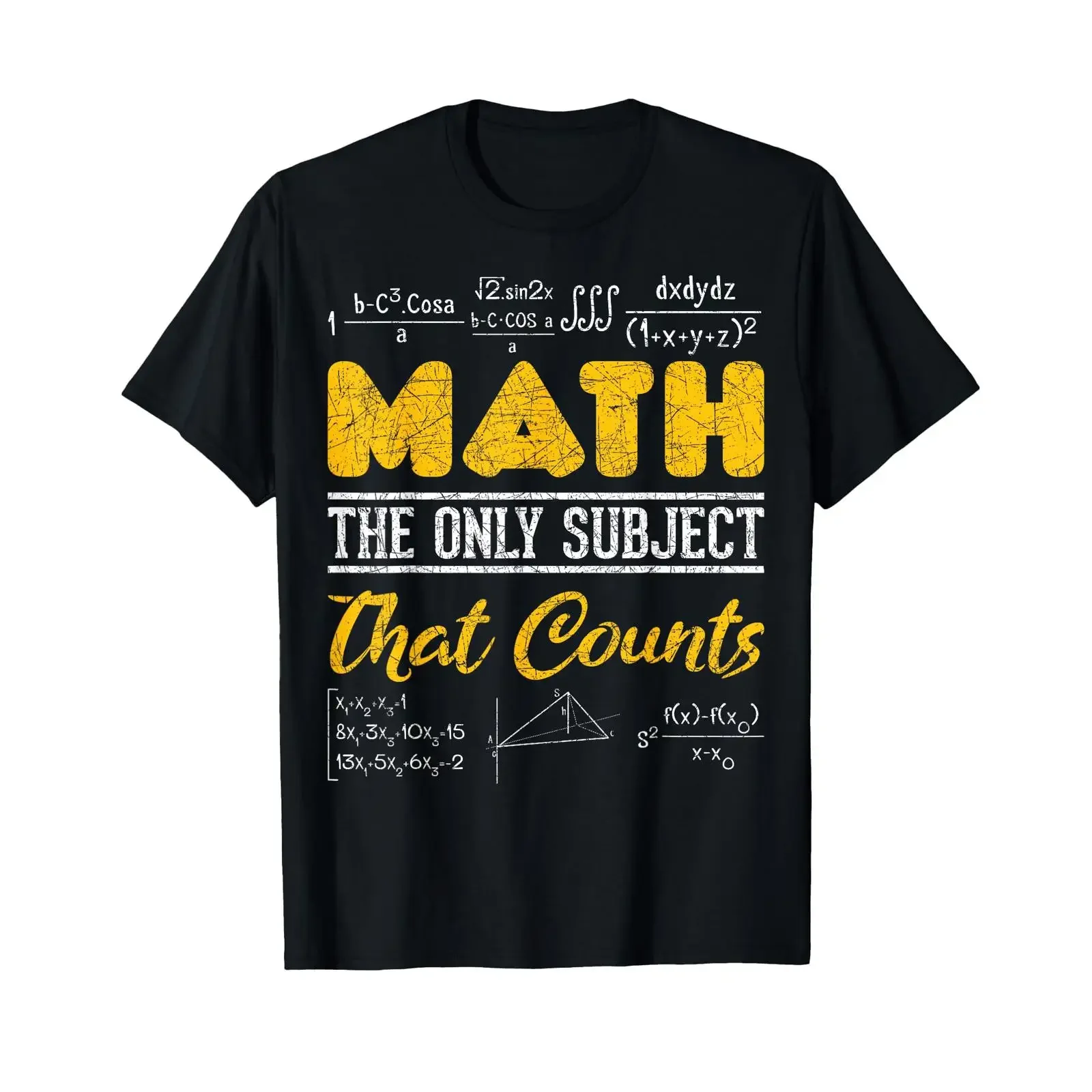 Formulas Algebra Geometry Math Teacher T Shirt Black S vintage Washed Comfortable Unisex fashion Versatile Casual Breathable