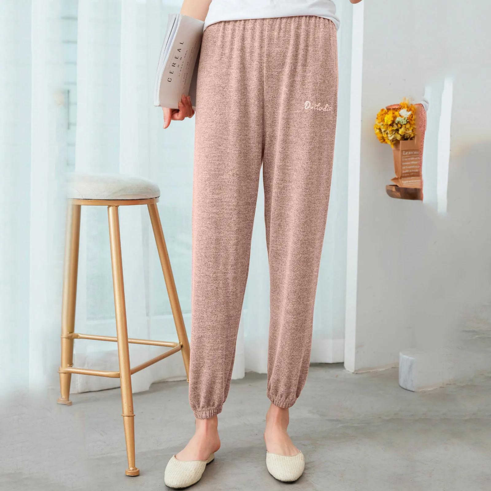 Women'S Trousers Flannel Pants Pajama Bottoms Coral Fleece Lounge Wear Women Winter Warm Sleepwear Casual Home Pant Thicken Warm