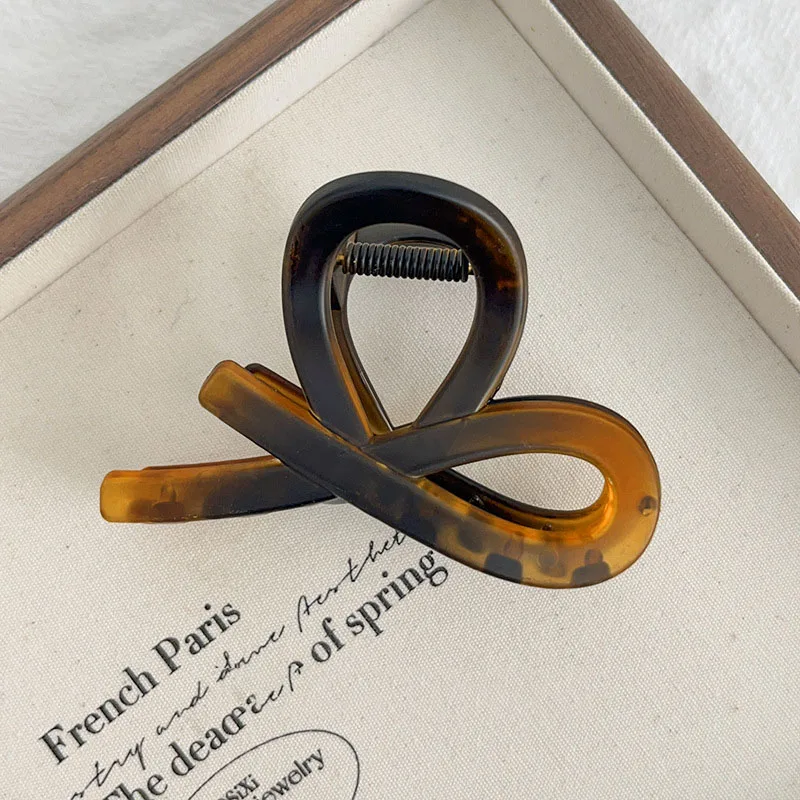 Vintage Haarspange mit geometrischer Schleife für hohe Pferdeschwänze – Haarklammer für Damen, Haarschmuck für den Hinterkopf – Detail 18