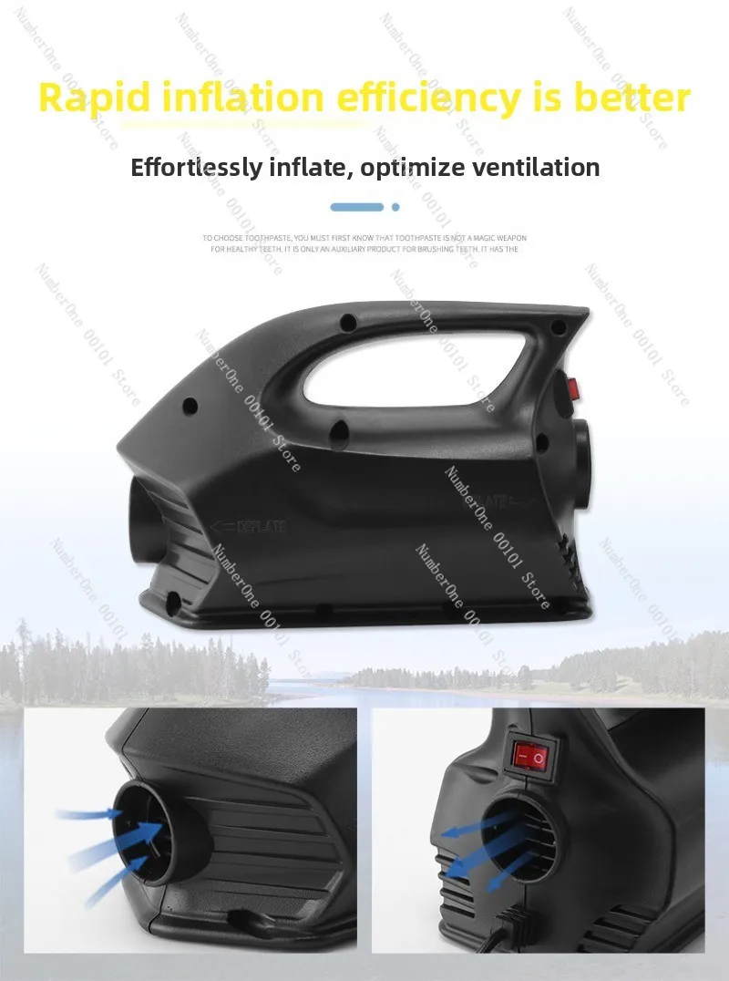 Inflatable tent, kayak, gymnastics mat, inflatable mold, inflatable bed, high-pressure electric air pump