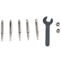 Diamond Coated Grinding Head 4-5.5mm for Chainsaw Sharpener and Stone Carving Tools with 6pcs Set and Wrench Included