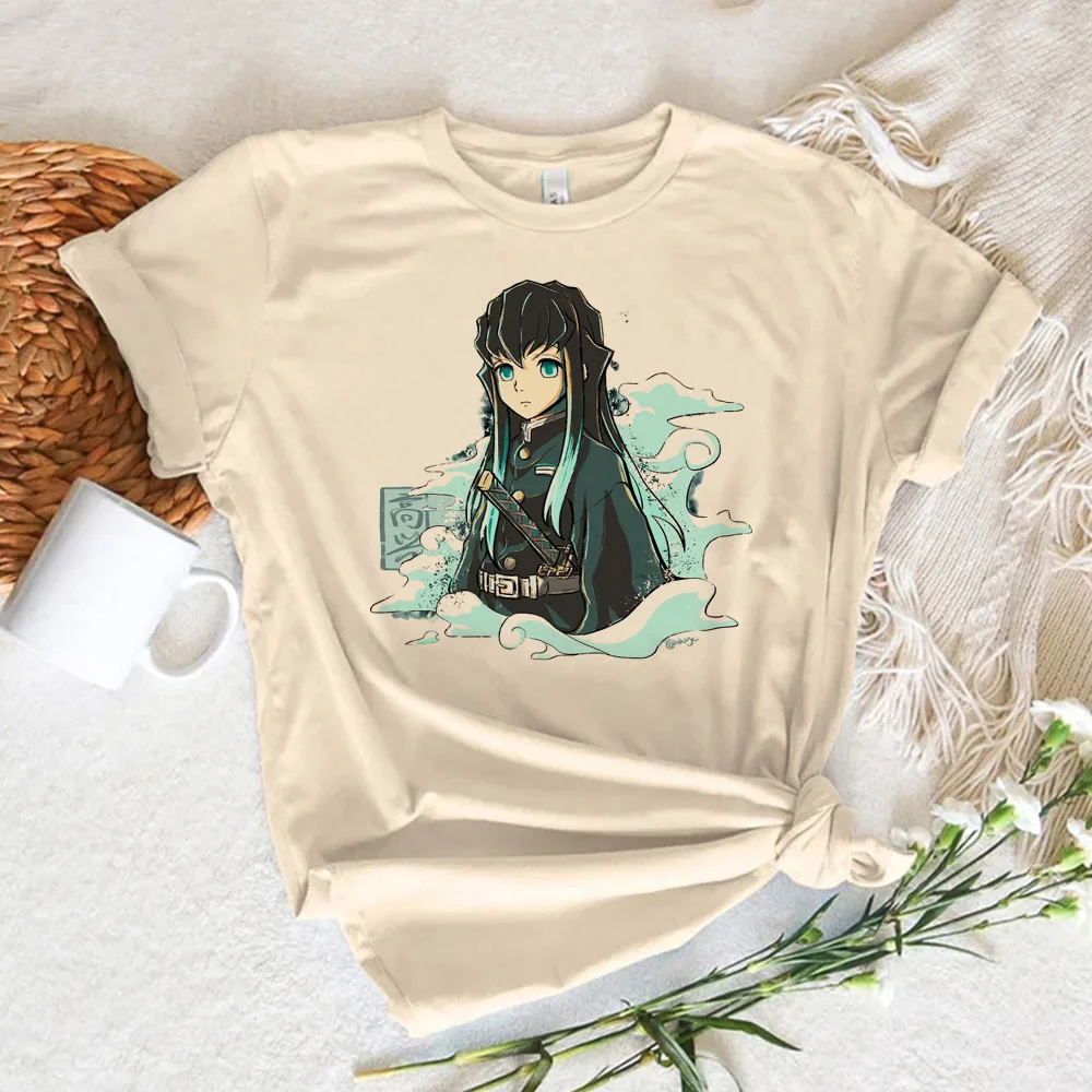 Muichiro Tokito tshirt women Y2K Tee girl designer anime Japanese clothing