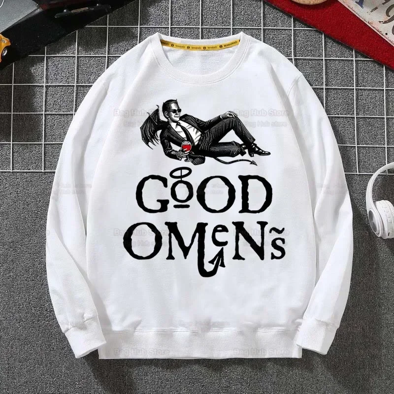 Good Omens Grow Better Hoodie Sweatshirts Men Women Pullover Harajuku Men's Hoodie Streetwear Casual Fashion Clothes