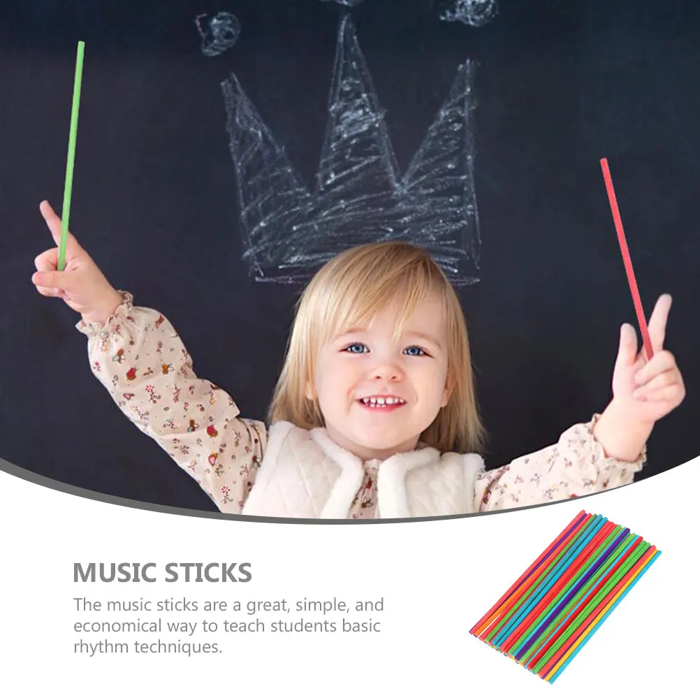 

150pcs Round Wooden Rhythm Sticks Smooth Edges Music Education Percussion Instruments For Kids Classroom Tools Wooden Musical