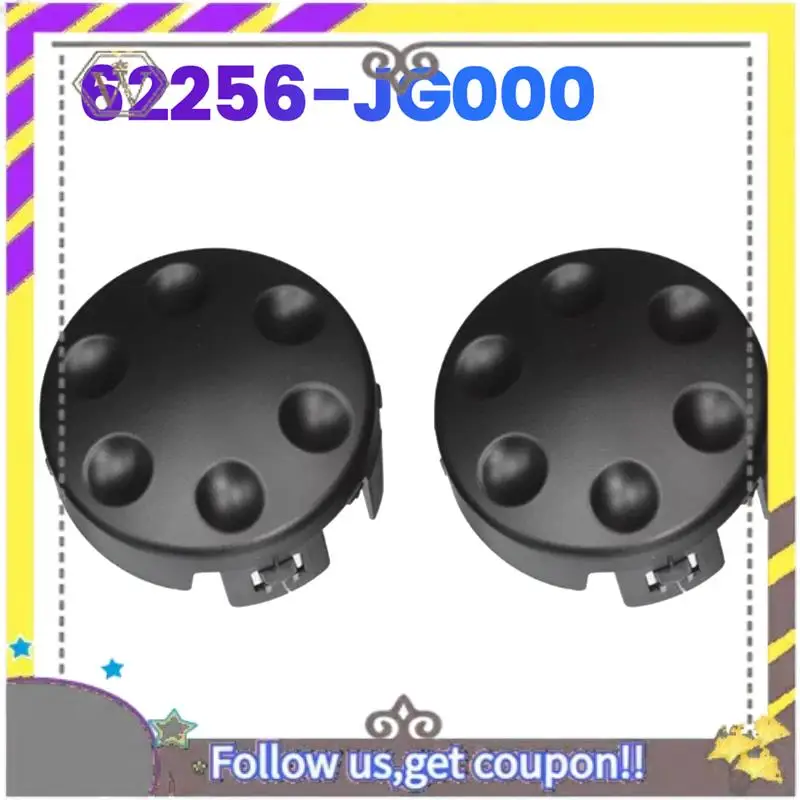 

ABXV-2Pcs Car Front Bumper Fog Light Cover 62256-JG000 For NISSAN Rogue 2011-2013 US Version Fog Lamp Trim Caps