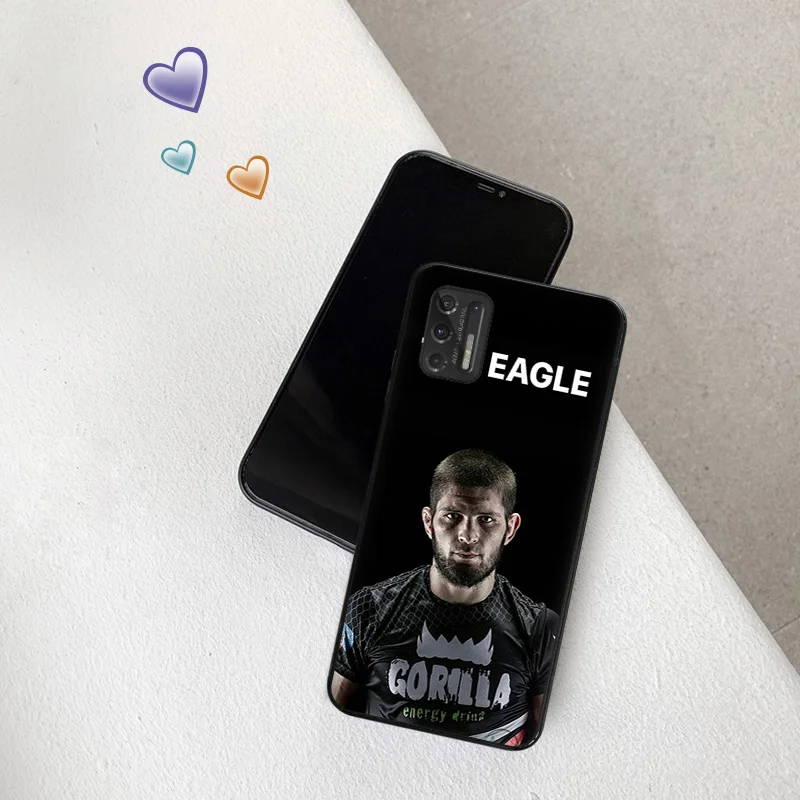 Soft Phone Cases For Motorola G53 G73 G9 G50 G51 G60 G71 G22 G32 G52 G72 Edge40 20 30 kHabib Nurmagomedov Black Matte Cover