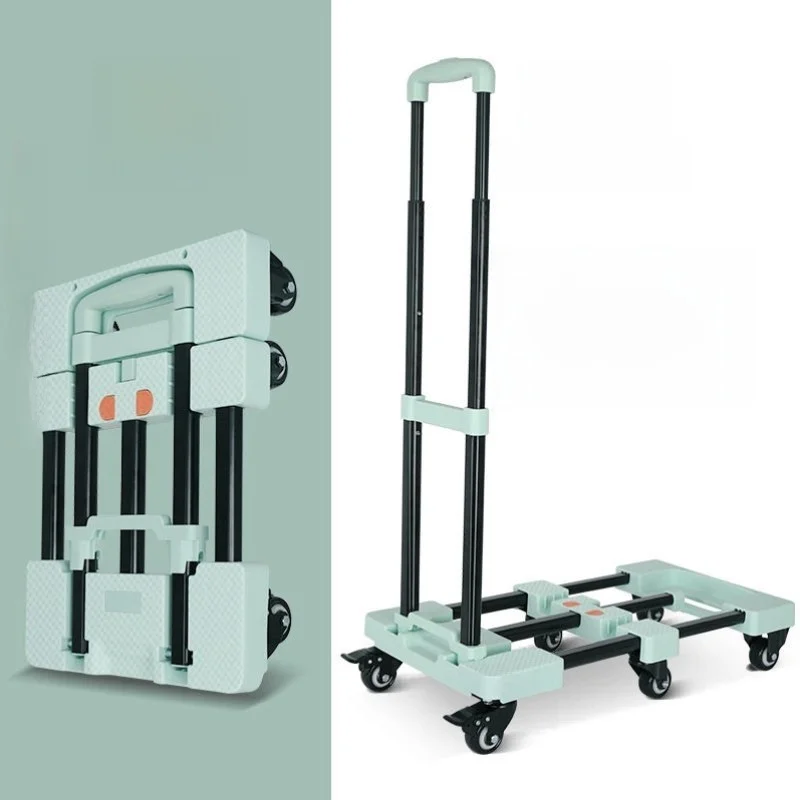 portable-six-wheel-hand-pulled-cargo-cart-outdoor-stacking-stainless-steel-shopping-cart-with-brake-for-home-storage-and-orga