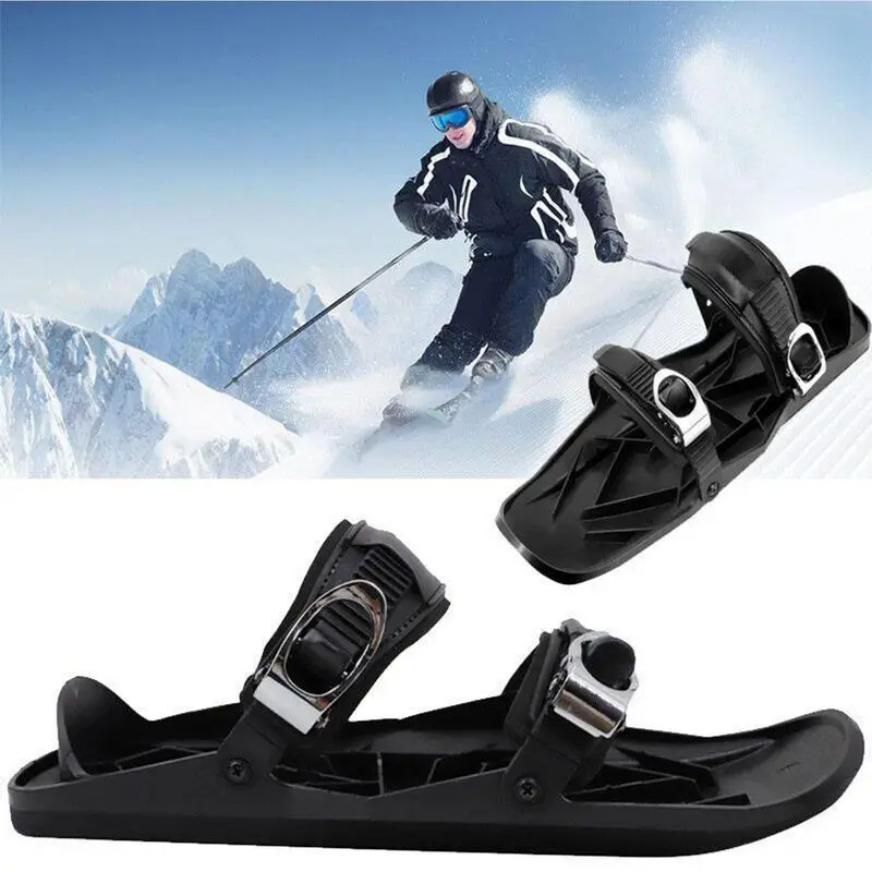 Mini Ski Skates Snow Shoes Skis Snowboards Snow Short Skiboard Snowboarding Shoes Adjustable Bindings Skiing Shoes Snow Board