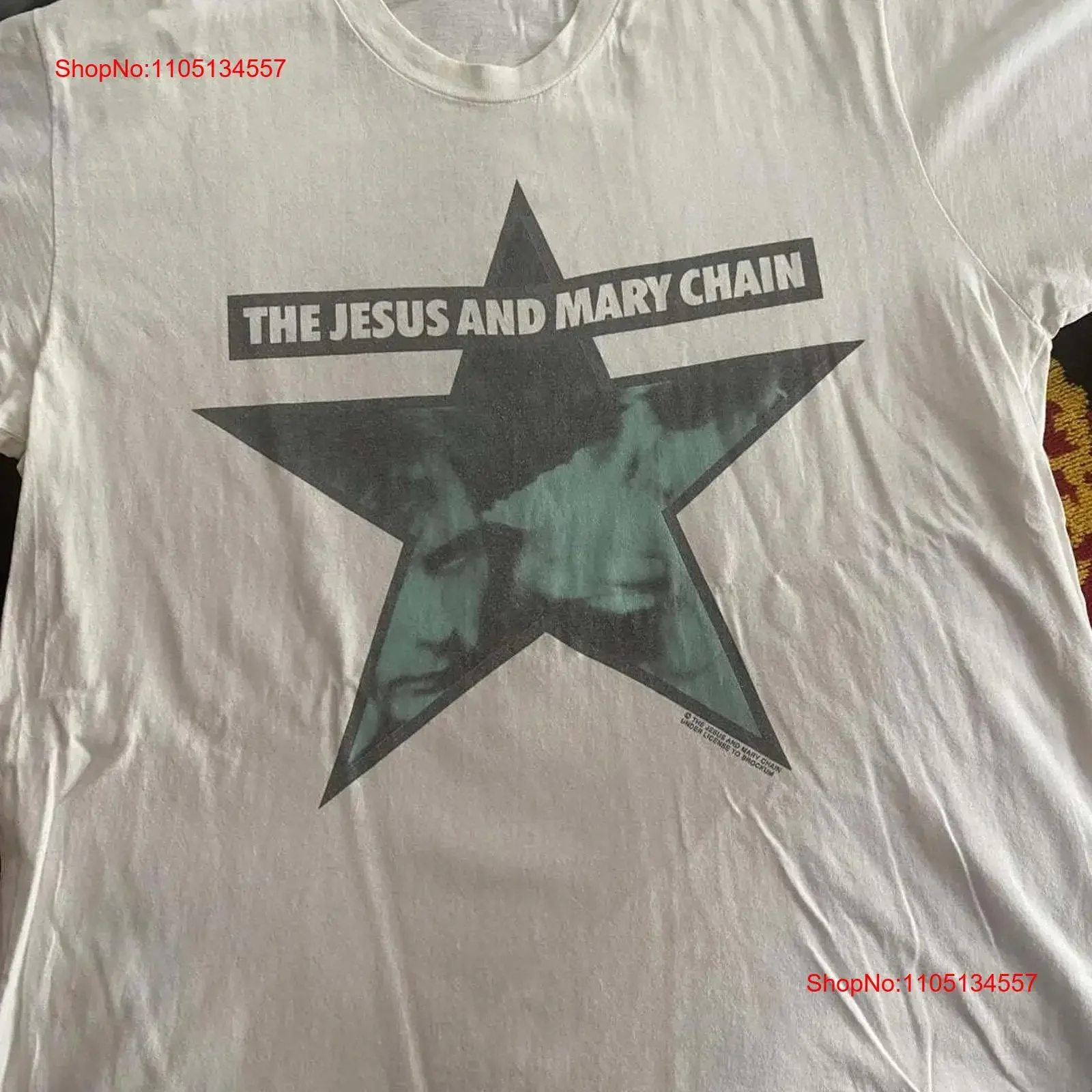 

The Jesus And Mary Chain Band 90-х годов 2-сторонняя белая футболка Remake футболка NH19647 винтажная стираная графика растянутая повседневная мягкая стильная футболка