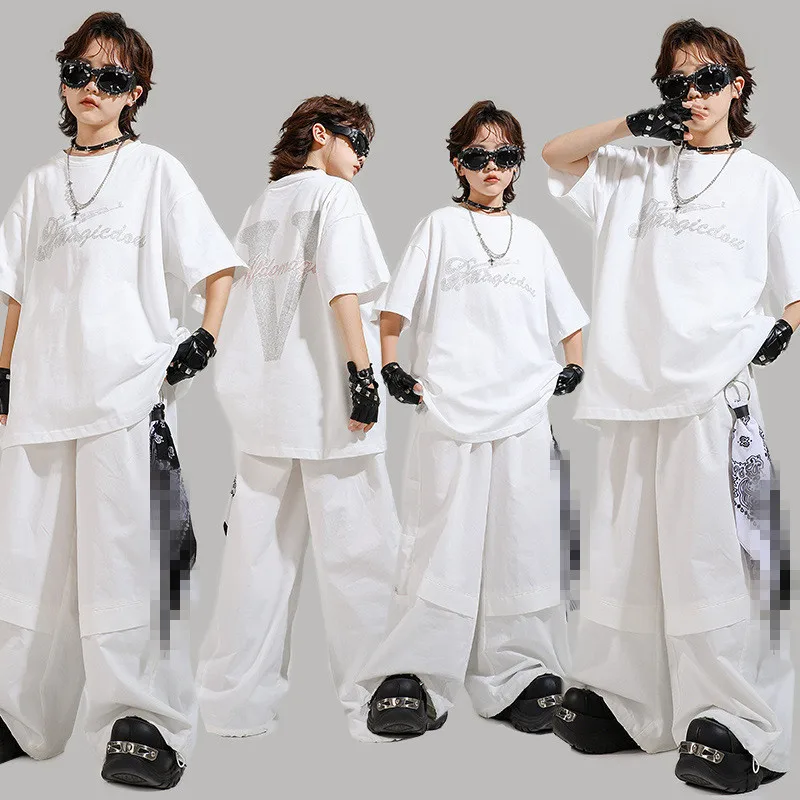

Street Dance Set, Boys' Checkered Shirt Pants, Children'S Hip-Hop Clothes, Popping Clothing Trend