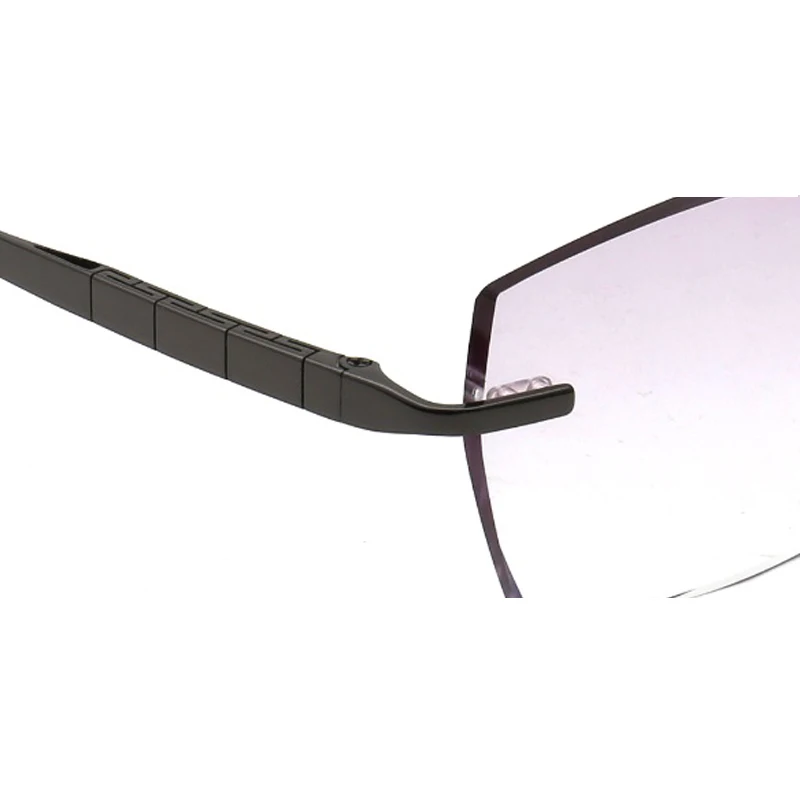 العصرية مستطيل إطار نظارات معدنية الرجال عادية قصر النظر البصرية النظارات الجديدة بدون شفة وصفة طبية نظارات بدون إطار النظارات #5
