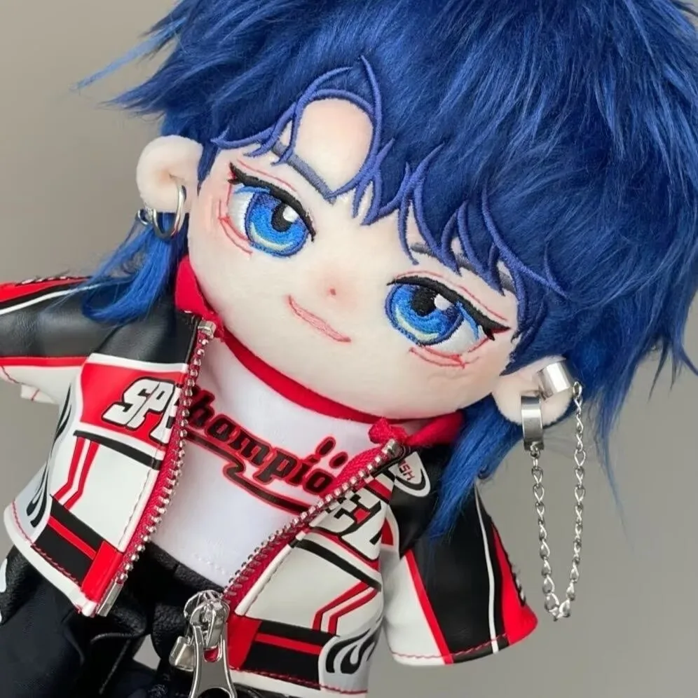 Original Ding Yuxi Attribute 20cm Cotton Doll Blue Hair Wolf Tail Guiyang Music Festival Star Fan Side Play Gift view 5