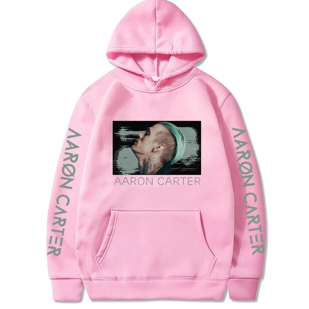 Aaron Carter Hoodie Print Long Sleeve Sweatshirt Harajuku Streetwear Hip Hop Tops