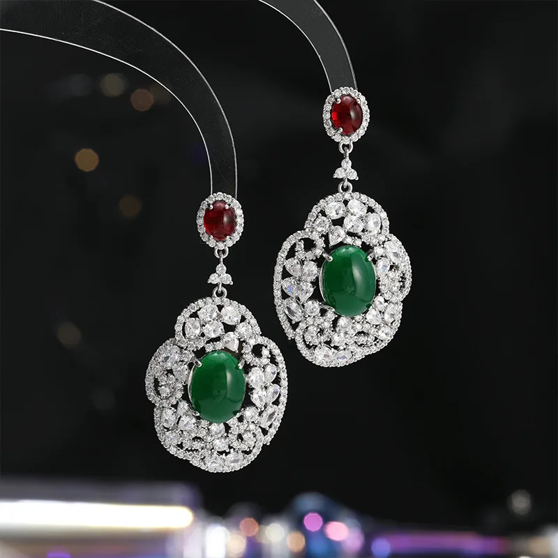 Brincos de avó elegantes e retrô, brincos elegantes e sofisticados