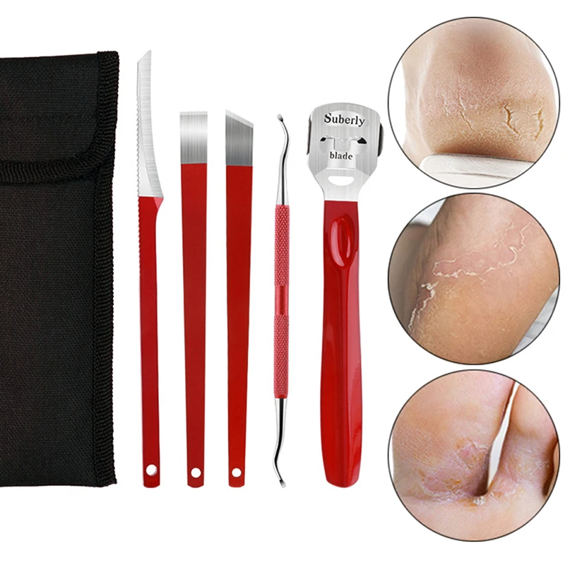 1/3/4/5 Stuks Manicure Gereedschap Teen Voeten Pedicure Mes Kit Dode Huid Verwijderaar Bestanden Huidverzorging Ingegroeide Cuticula Pedicure Tools