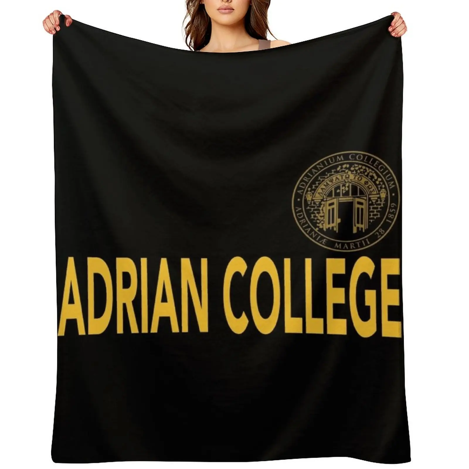 

Adrian College Throw Blanket Extra Large Throw Warm Sleeping Bag Polar Blankets
