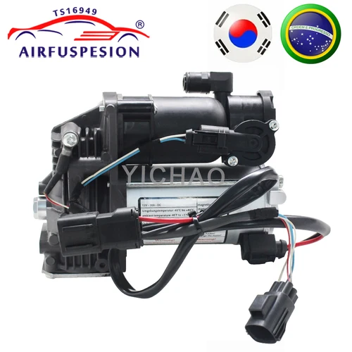 Imagen 1 del producto Compresor de suspensión neumática para Land Rover Discovery 3/4 LR3 LR4 Range Rover Sport 2005-2013 AMK con línea LR061888 LR045251