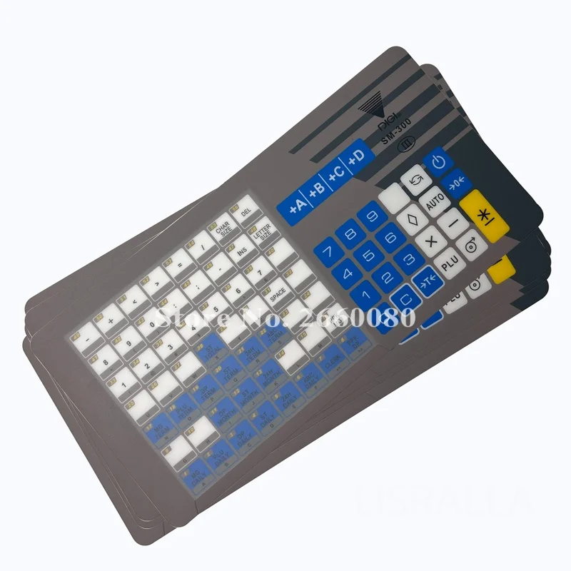 Brand New Original SM300 Keyboard Film English Version for DIGI SM300P Balance Scale SM-300P Panel 56 Keys Key Sheet