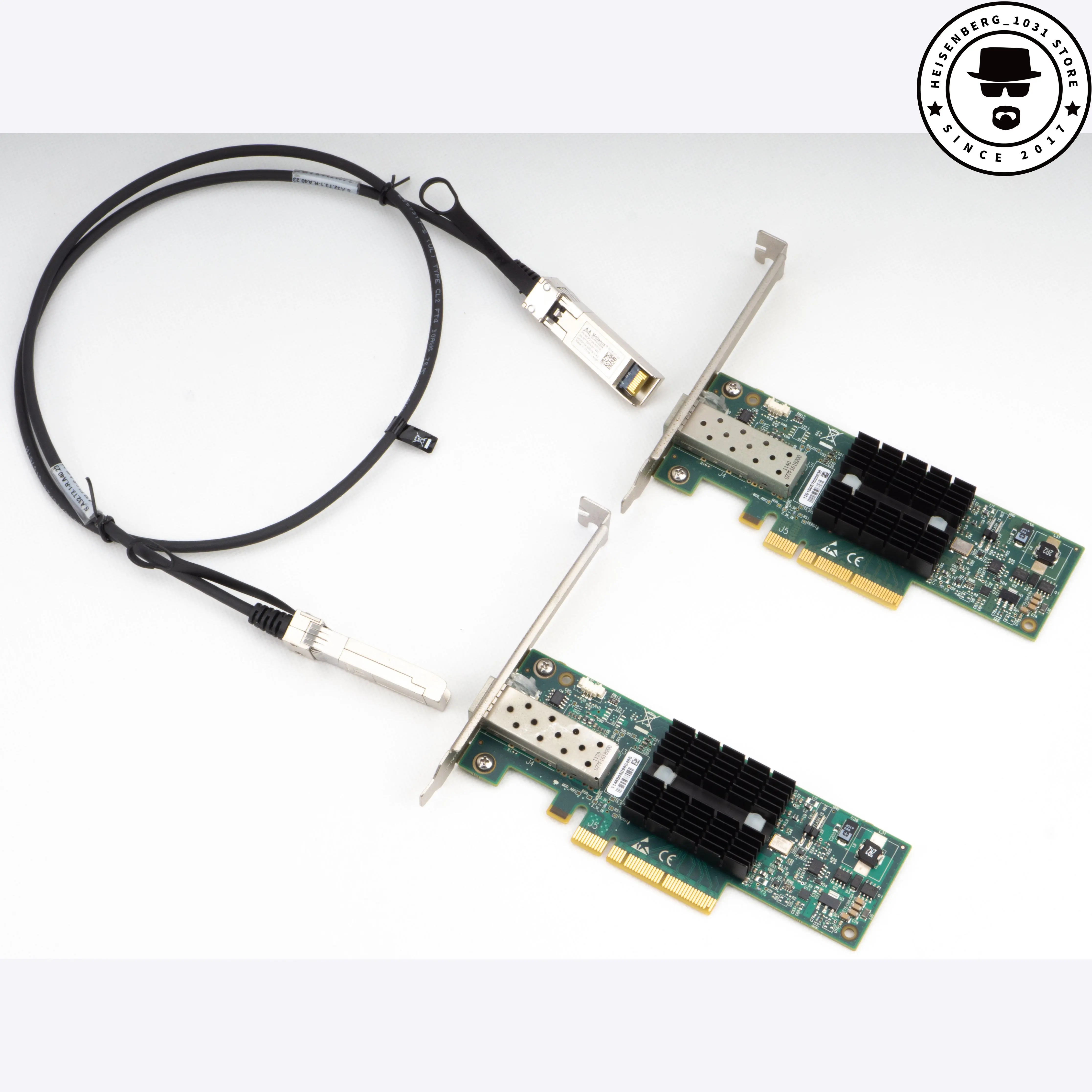 2 pièces MNPA19-XTR/666172-001 Tiroir 10 Go LANOX ConnectX®-2 déchets à port unique Alfred PCIe3.0 X8 10Gbe + DAC1/2/3m MCP2104-X001B remis à neuf