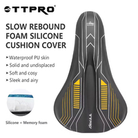 TTPRO Road Bicycle Seat Cushion Cover Made of Silicone And Memory Sponge Suitable Both Men Women Waterproof And Wear-Resistant