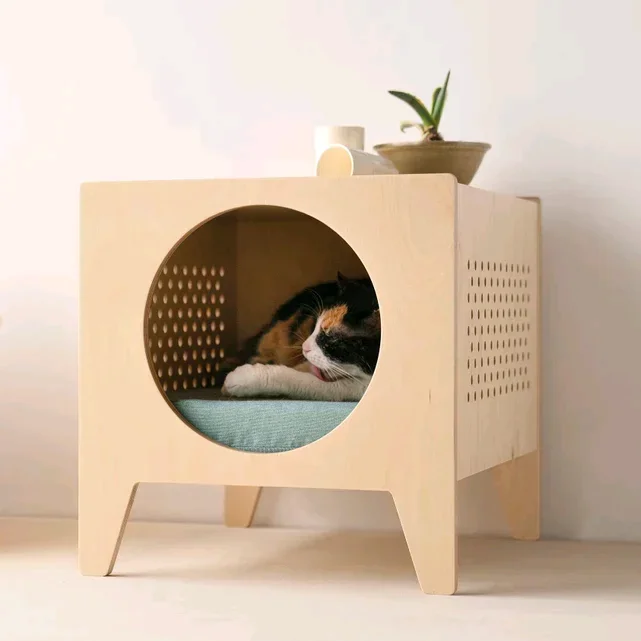 Customized furniture manufacturer, plywood cat house, pet nest, pet kennel