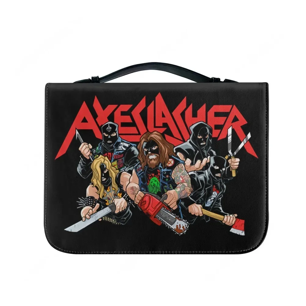 

Сумка для Библии Axeslasher Metal Rock Band: христианские подарки, персонализированный чехол, водонепроницаемая кожаная сумка с карманами, чехол-кейс