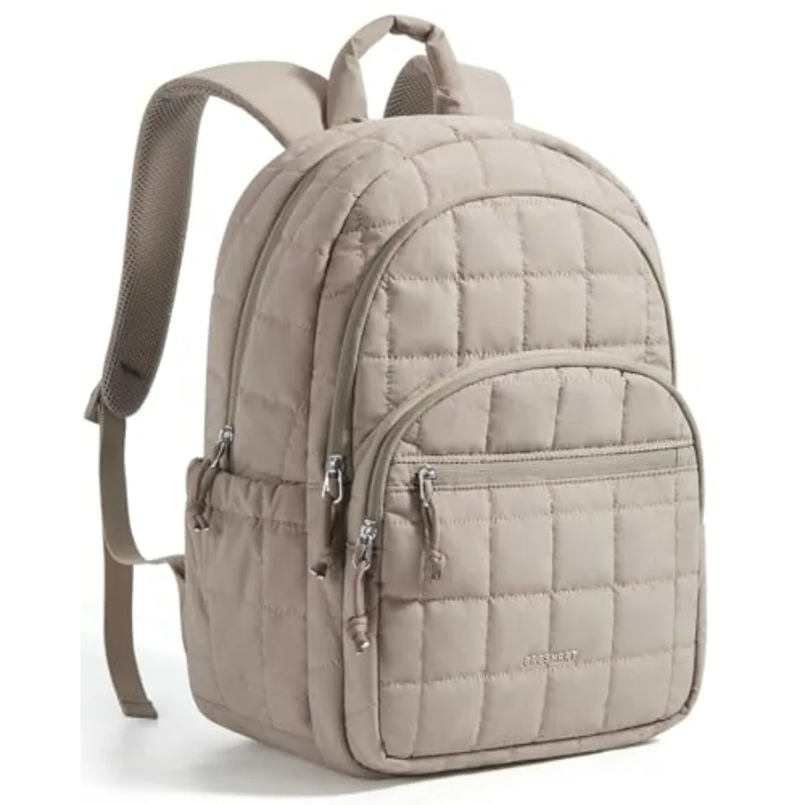 

College Laptop Backpack, Travel Backpack for Women, Quilted Casual Daypack, Water-Resistant Bookbag for ch Laptop