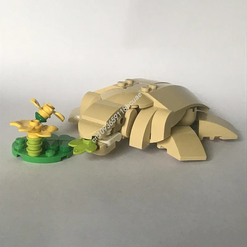 

102 шт. MOC Creator 3 1 модель голодной черепахи, строительные блоки, архитектура, креативная идея, образование, Рождественский подарок, игрушка, кирпич для детей