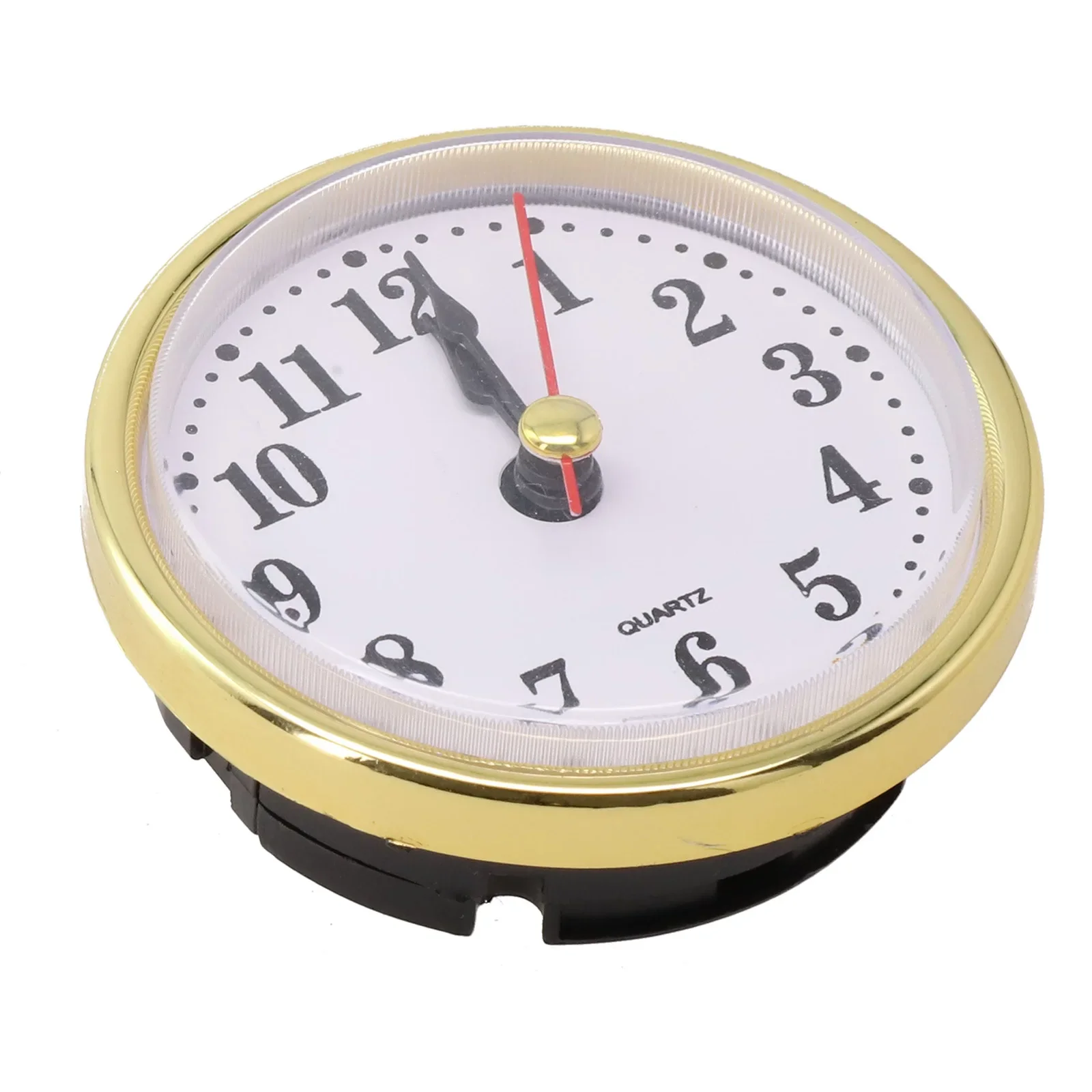 Quartz Clock Insert Effortless Clock Repair with 65MM Quartz Clock Movement Replacement Gold Silvery Arabic Numbers