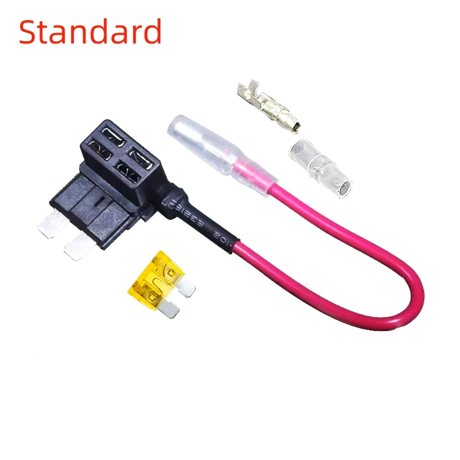 12V MINI, średniej wielkości, samochodowy uchwyt bezpiecznika Adapter do zaczepu z bezpiecznik ostrza mikro Mini w standardzie 10A — zdjęcie 5