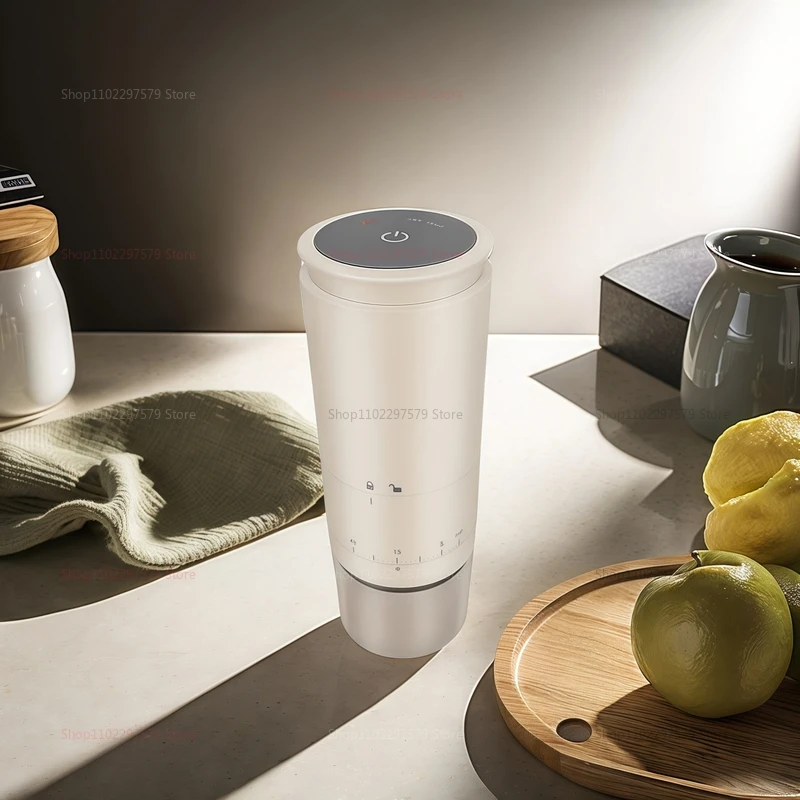 1500mAh 휴대용 전동 커피 그라인더 (외부 조절 설정 포함, C타입 충전, 소형 버 그라인더)