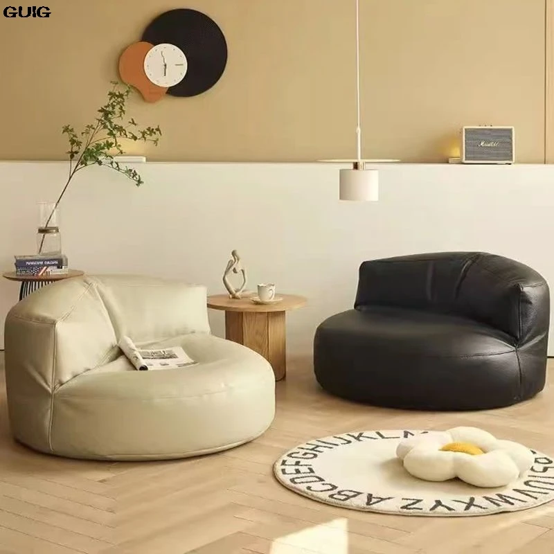GUIG Lazy Sofa Can Lie In The Family Living Room Balcony Small Apartment Beanbag Tatami Network Red Single Sofa Living Room image 2