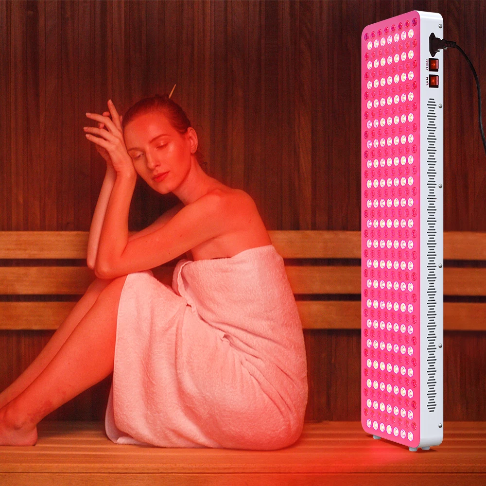 Machine 660nm 850nm Red Light Therapy Panel Full Body Pain-Relief Anti-Aging Infrared Physical Device Home Sauna Use