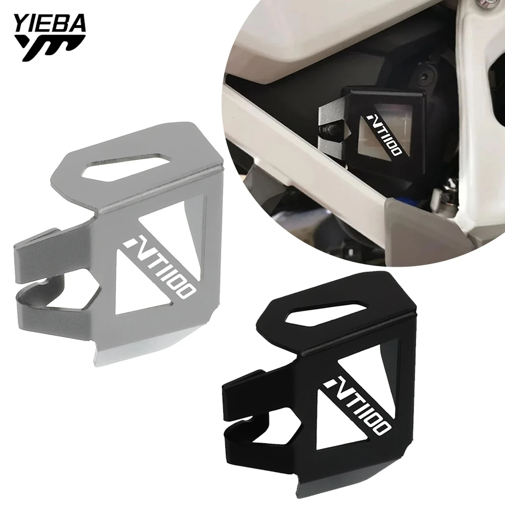 

Motorcycle Rear Brake Pump Fluid Tank Oil Cup Reservoir Guard Cover Protector For Honda NT1100 / DCT NT 2022 2023 2024 2025 2026